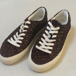 Madewell Brown Leopard Print Sneakers